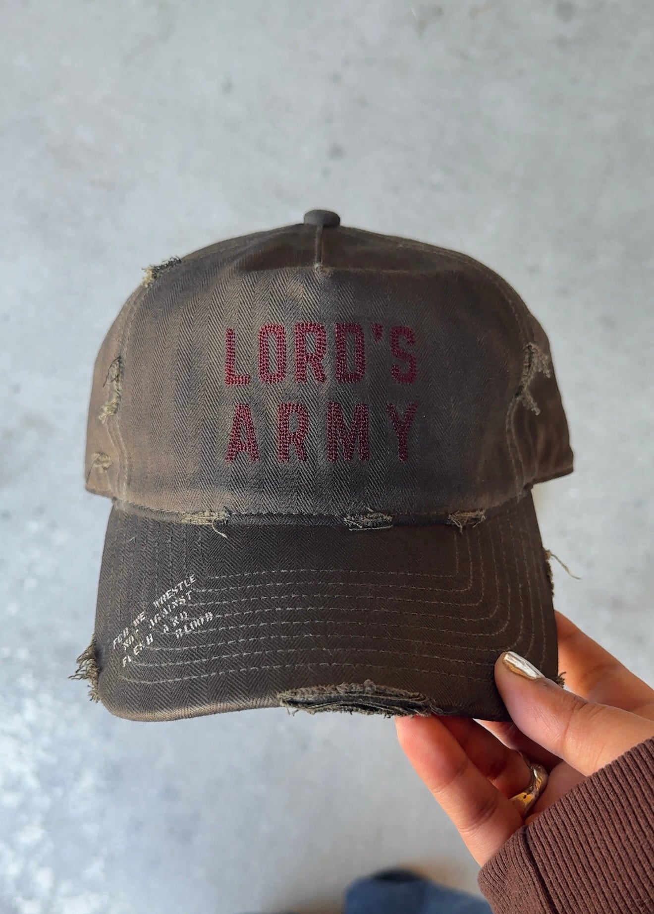"Lord's Army" Military Cap