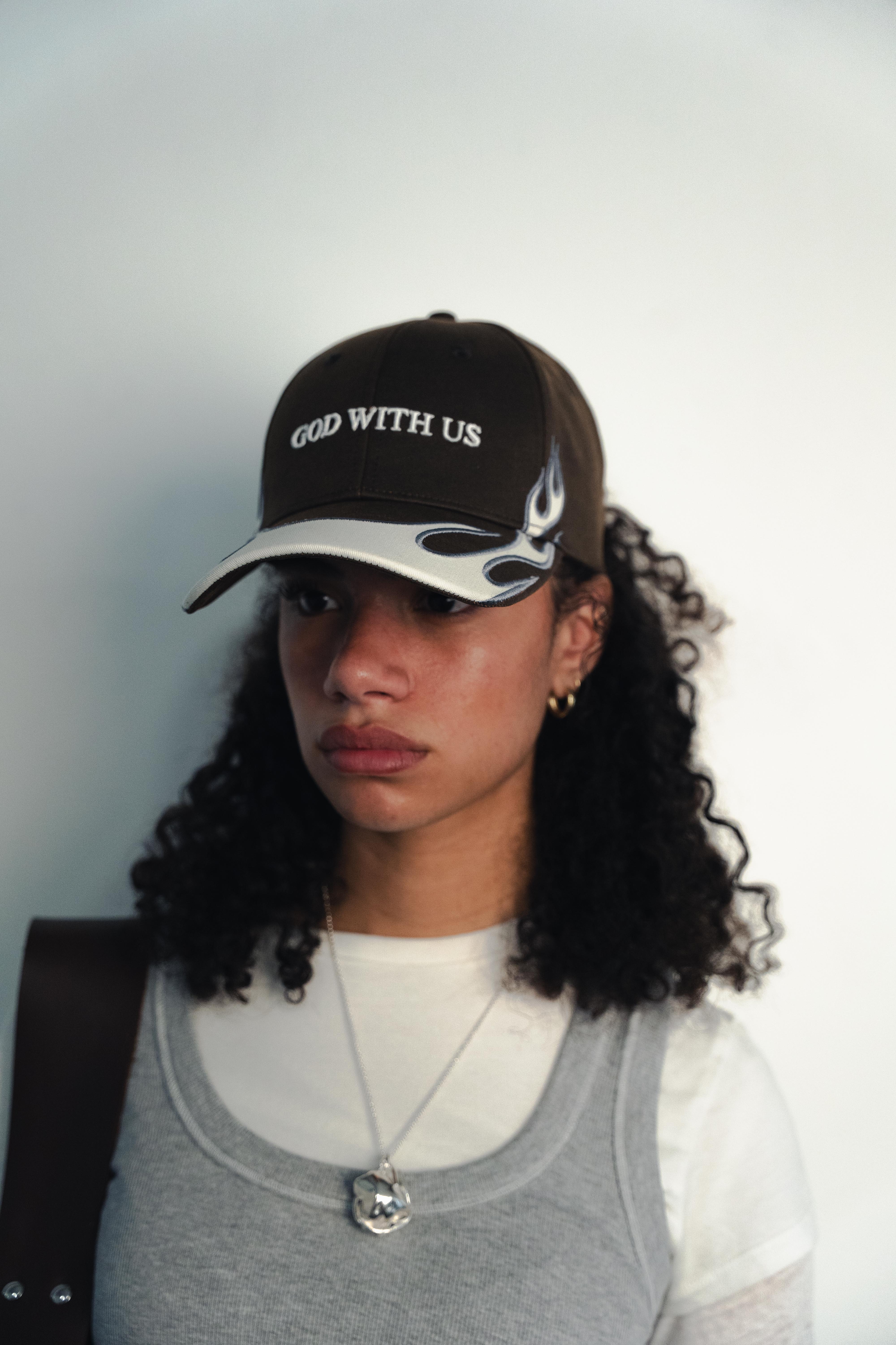 "God With Us" Racing Hat in Petrol