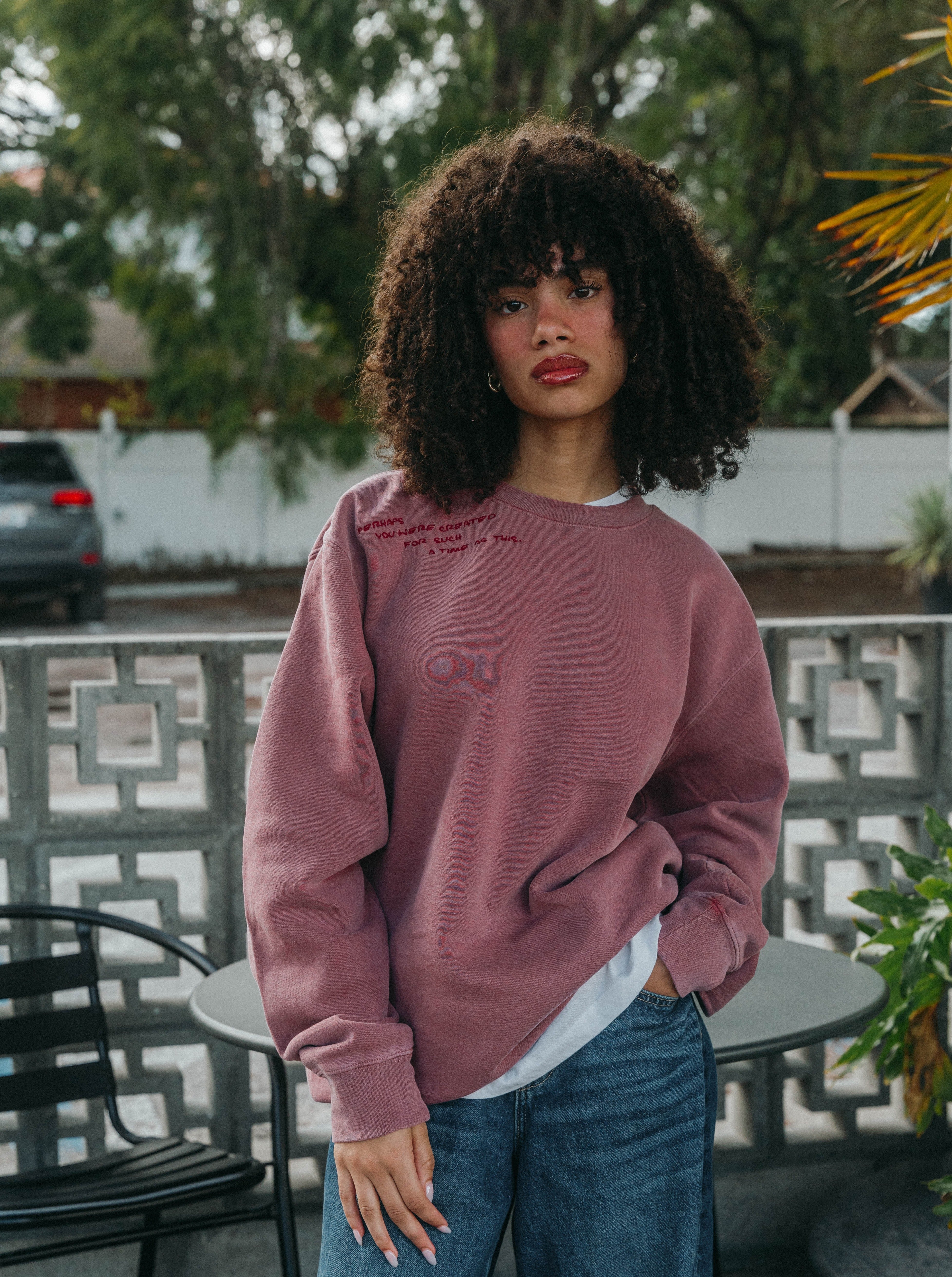 The Esther Sweatshirt // Vintage Maroon