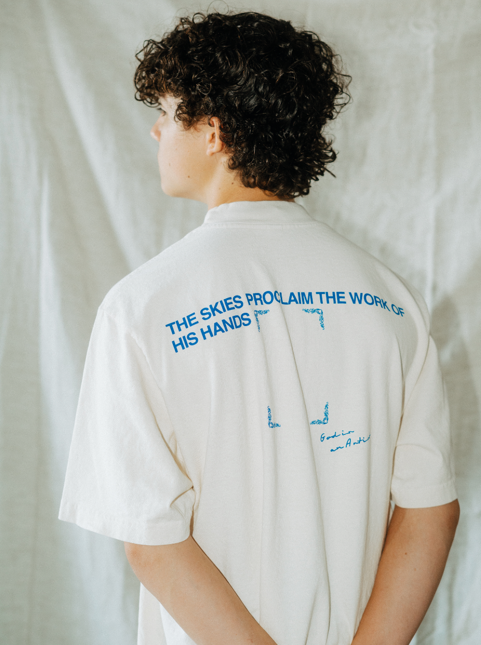 God is an Artist - Mockneck Tee